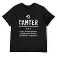 thumbnail image 1 of Cancer Definition Apparel For Men Funny Zodiac Gift T Shirts Black X-Large, 1 of 5
