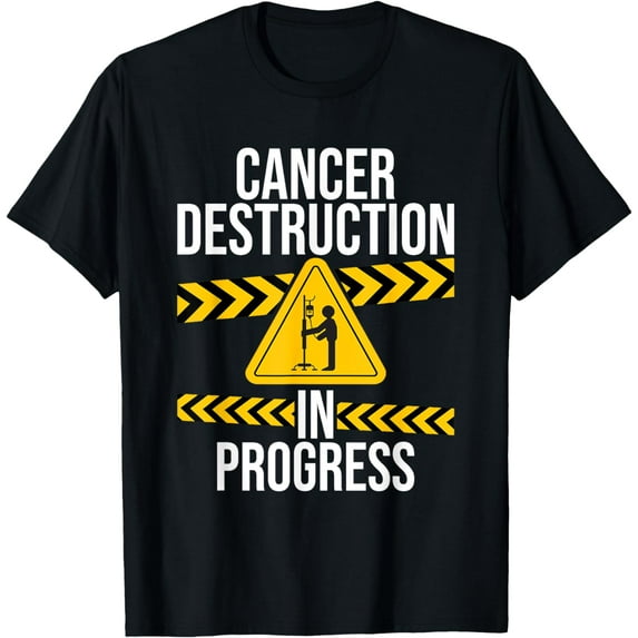 t-shirt Cancer Destruction in Progress - Cancer Survivor Fighter T-Shirt mens,black,women,funny,journey,Crew Neck, Short Sleeve,printing