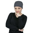 thumbnail image 1 of Cancer Headwear For Women Bamboo Beanie Chemo Hats Sleep Cap Head Coverings Turban (CHARCOAL), 1 of 3