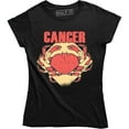 thumbnail image 1 of Cancer Horoscope Zodiac Ladies Astrology Birthday Gift Ideas Womens T-Shirt, 1 of 4