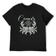 thumbnail image 1 of Cancer Loyal Protectice Intuitive Caring Shirt,Cancer Birth Sign,Cancer Sign, Zodiac Sign Birthday Gift, Cancer Shirts for Men, Zodiac Tee Black 2X-Large, 1 of 5
