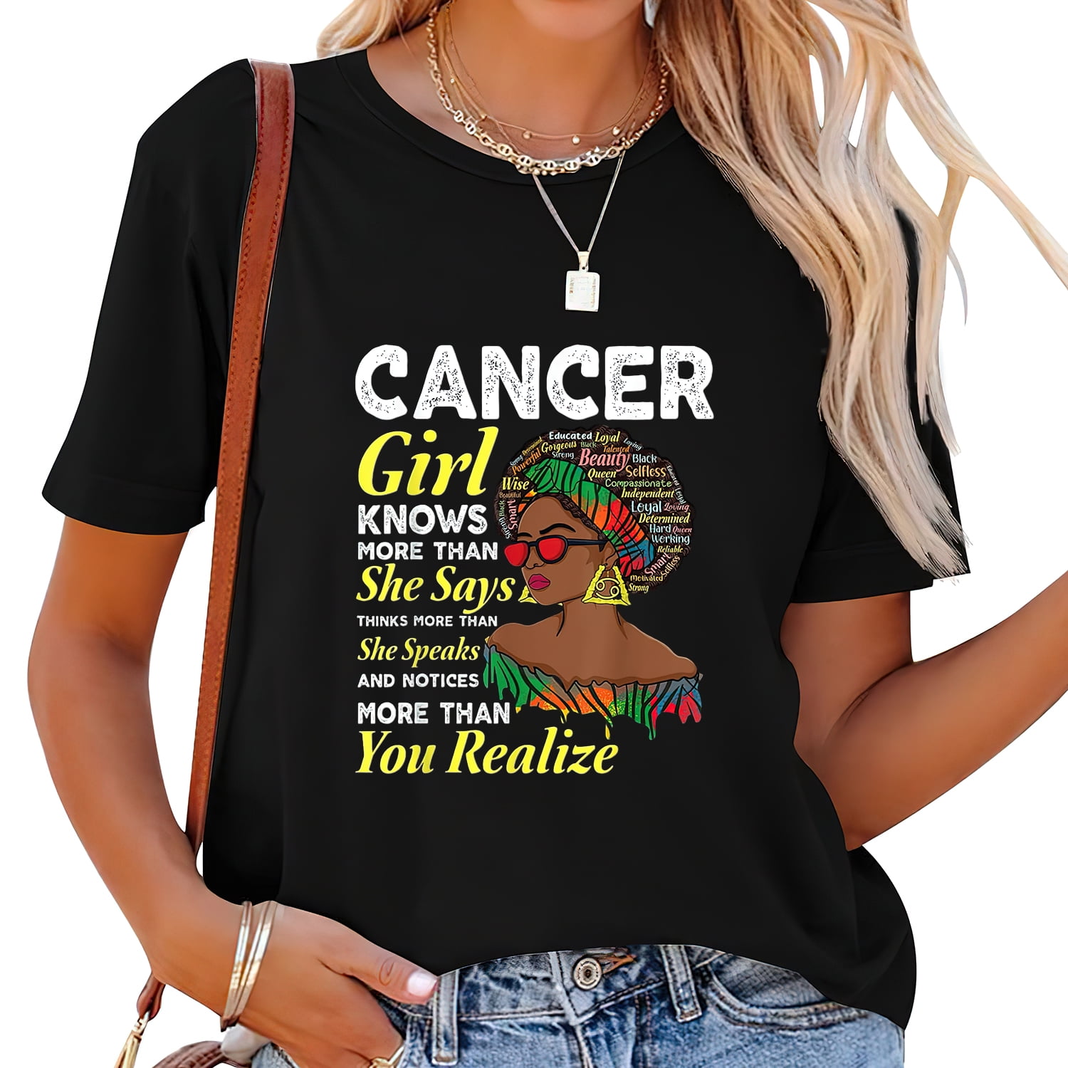 April Girl Knows More Than She Says Shirt Black Queens April Girl Knows More Than She Says Shirt Black Queens
