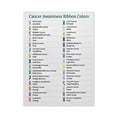 thumbnail image 1 of Cancer Ribbon Meaning Poster Cancer Awareness Ribbon Colors Chart Poster, 1 of 1