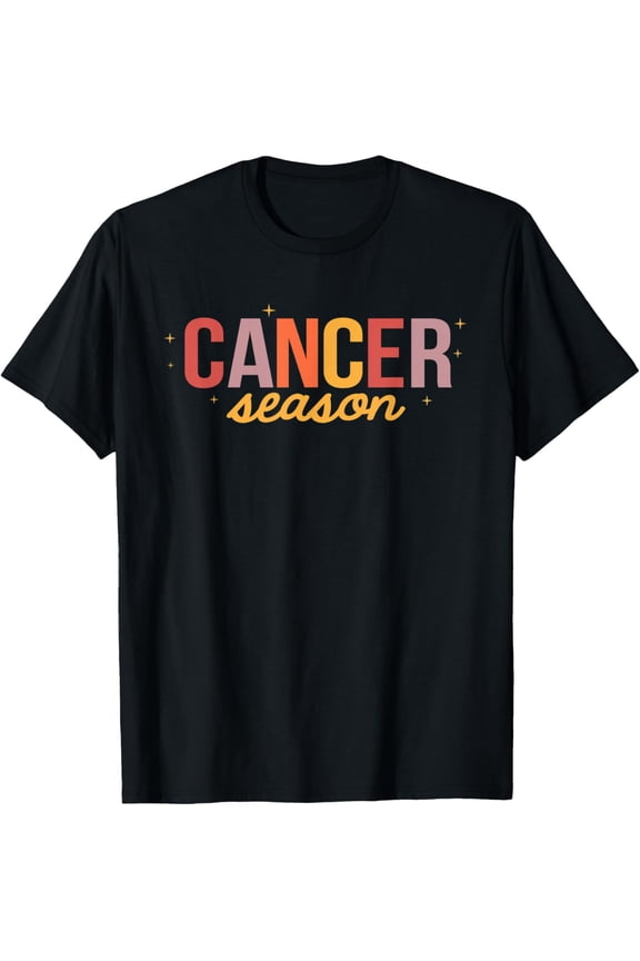 Cancer Season Zodiac Horoscope Astrology June July Birthday T-Shirt men and women can wear, black, white, gifts.