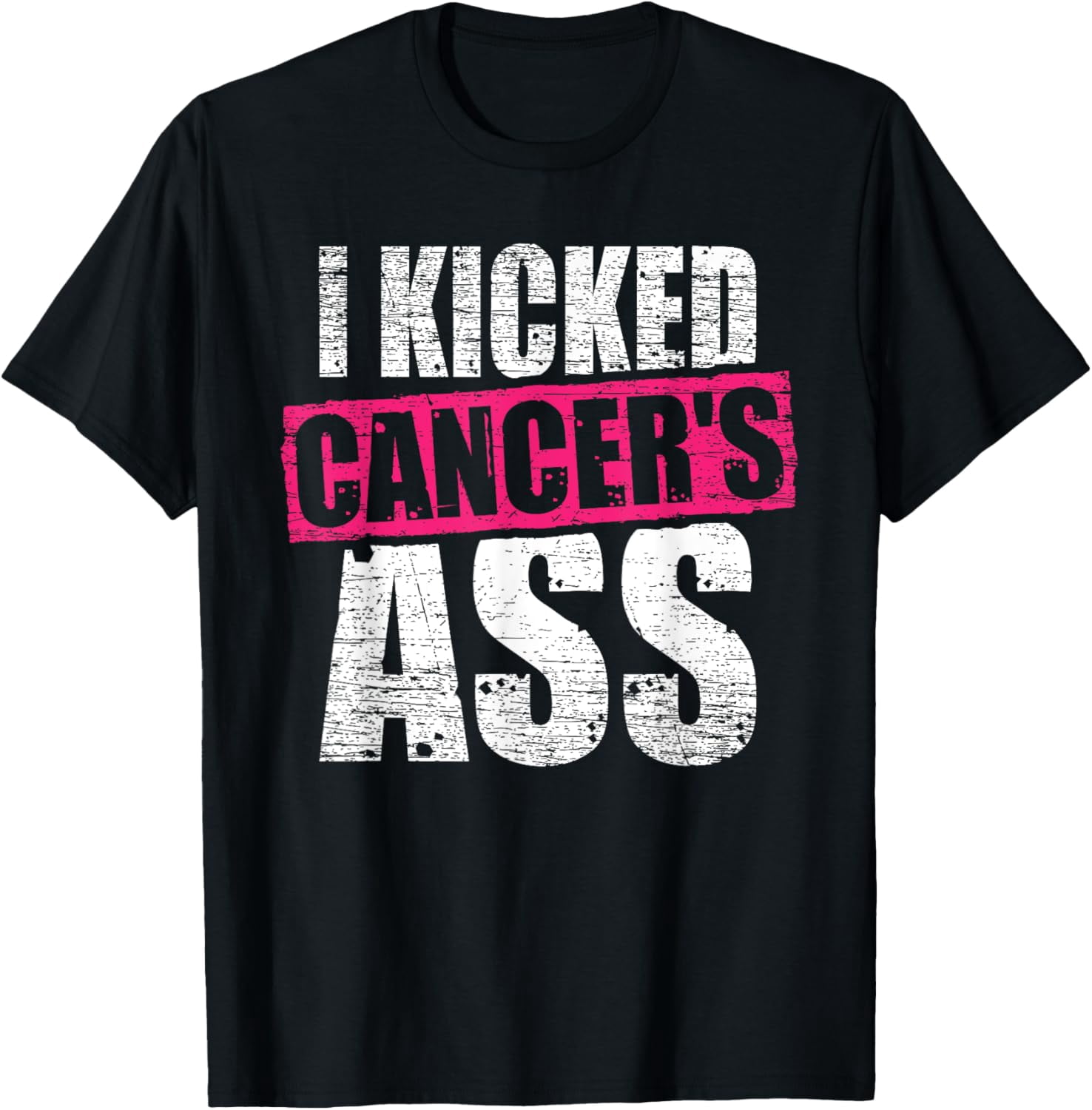 Calzini Chemio Per Cancro Con Scritta Ispirante - Kicking Cancer's Ass, Taglia Unica, Bianco