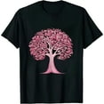 thumbnail image 1 of Cancer Shirt Women Breast Cancer Awareness Shirts Ribbon Tree T-Shirts Cancer Short Sleeve Tops 1475, 1 of 3