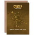 thumbnail image 1 of Cancer Star Sign Birthday Card Astrology Zodiac Greetings Card Plus Envelope Blank inside, 1 of 3