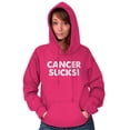 thumbnail image 1 of Cancer Sucks Breast Awareness Quote Hoodie Sweatshirt Women Brisco Brands S, 1 of 4