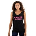 thumbnail image 1 of Cancer Sucks Breast Awareness Quote Tank Top Tee Shirt Women Brisco Brands S, 1 of 6