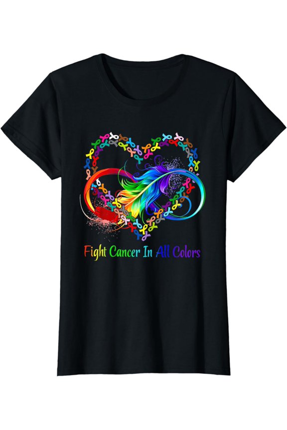 Cancer Sucks In Every Color Fighter Fight Support The Cance T-Shirt