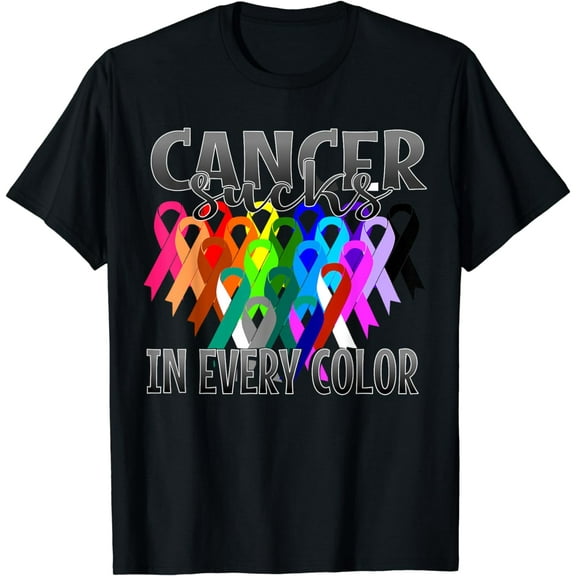 Cancer Sucks In Every Color Fighter | Fight The Cancer T-Shirt