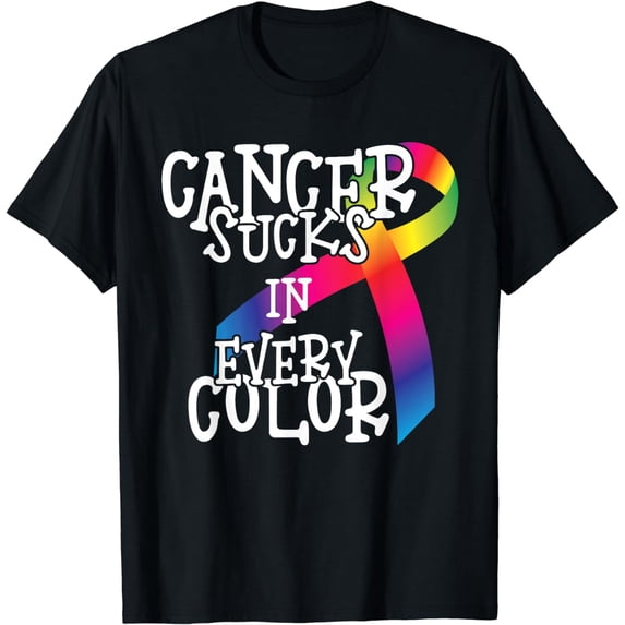 Cancer Sucks In Every Color Fighter | Funk Cancer T-Shirt