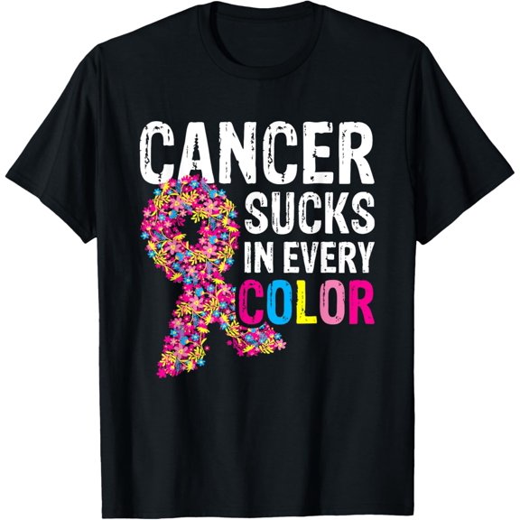Cancer Sucks In Every Color T-Shirt