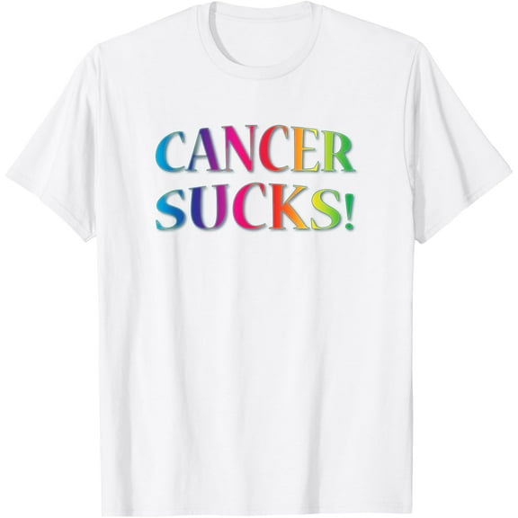 Cancer Sucks t-shirt for Anyone Who Hates This Disease T-ShirtMen's and women's pure cotton short-sleeved shirts