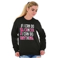thumbnail image 1 of Cancer Survivor I Can Do Anything BCA Women Crewneck Sweatshirt Brisco Brands S, 1 of 6