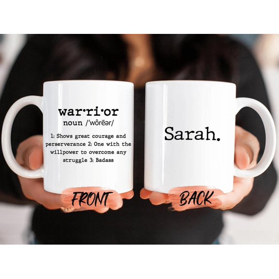 Cancer Warrior Mug, Breast Cancer Awareness Month Mug For Cancer Warrior Breast Cancer Awareness, Bekilab, 11oz-15oz Mug