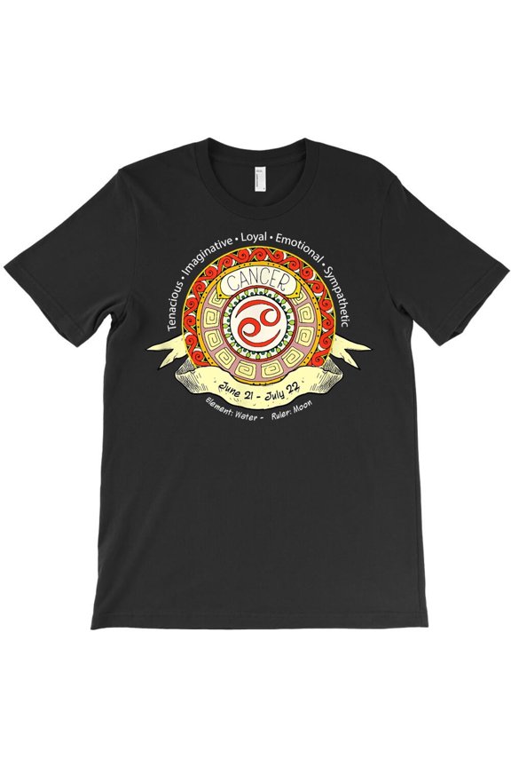 Cancer Zodiac Astrology Horoscope Birthday Apparel Gift Themed Themed H45527 Unisex T-Shirt, Up to 5XL Available