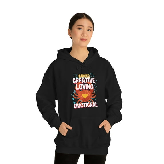 Cancer Zodiac Creative Loving Emotional Unisex Hooded Sweatshirt All Sizes