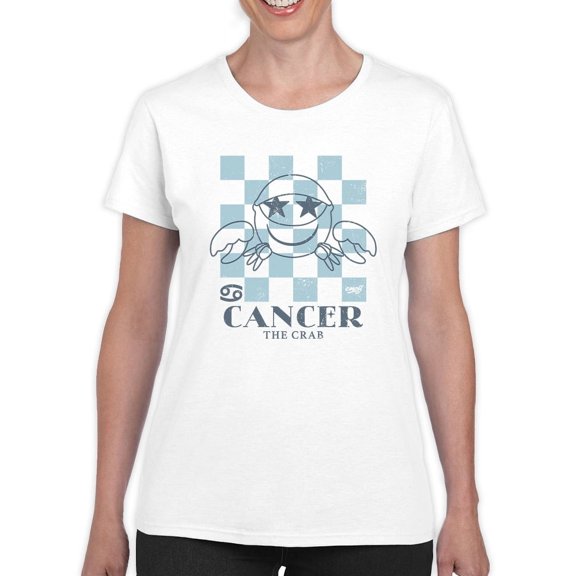 Cancer Zodiac - Emoji Crab Graphic Women's T-shirt