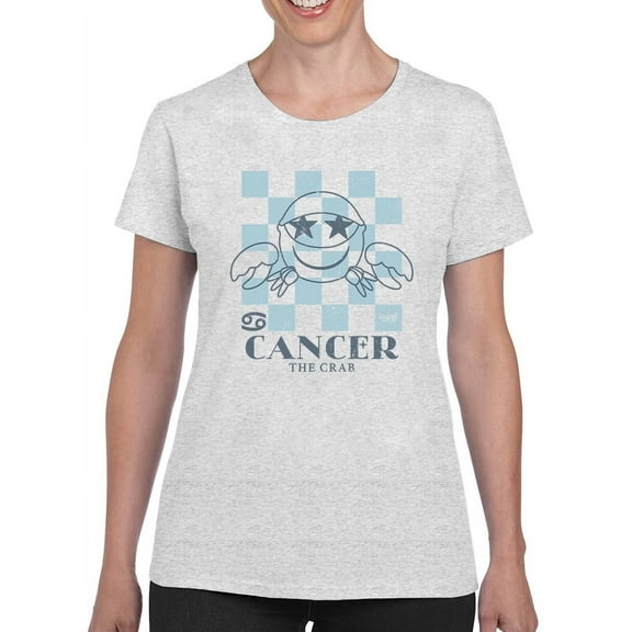 Cancer Zodiac - Emoji Crab Graphic Women's T-shirt