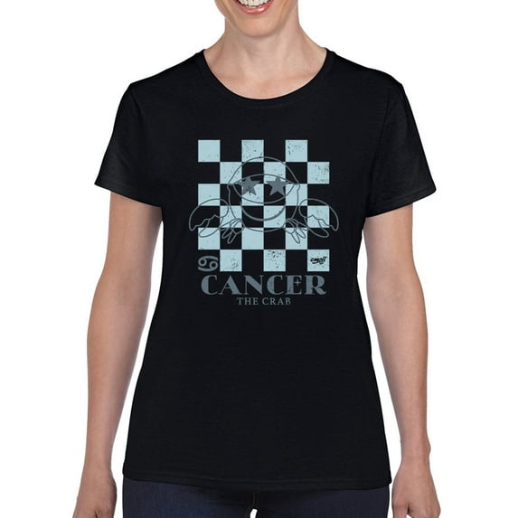 Cancer Zodiac - Emoji Crab Graphic Women's T-shirt