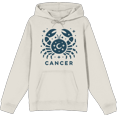 thumbnail image 1 of Cancer Zodiac Sign Adult Sand Long Sleeve Hoodie-Medium, 1 of 3