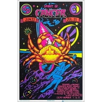 Cancer Zodiac Sign Blacklight Poster 23" x 35"