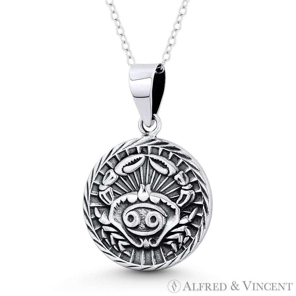 Cancer Zodiac Sign Circle Astrology Charm 31x20mm (1.5x0.8in) Pendant ...