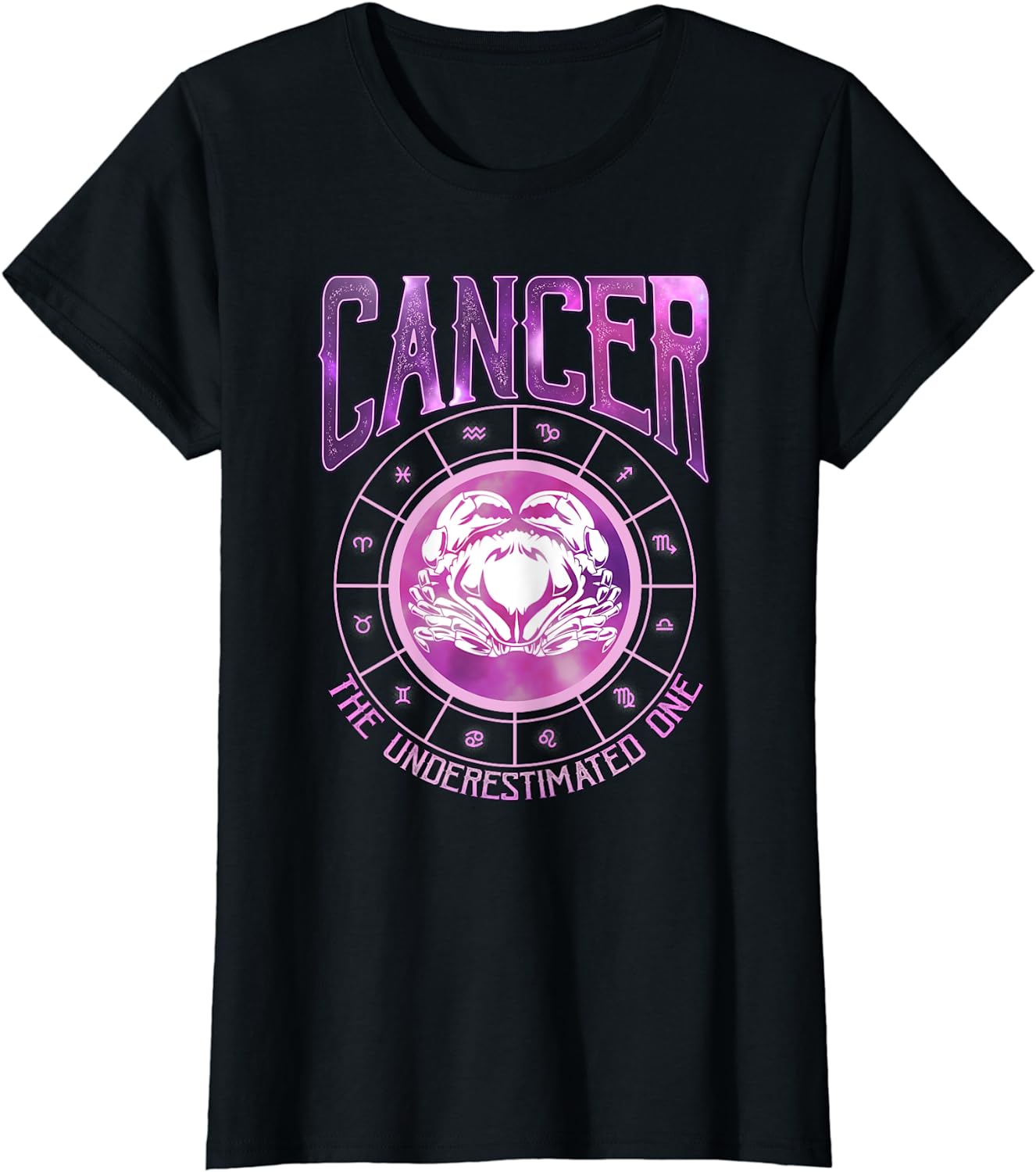 Cancer Zodiac Sign Funny Cancerian Astrology Birthday Gift T-Shirt ...