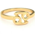 thumbnail image 1 of Cancer Zodiac Sign Ring In Solid 14k Yellow Gold, 1 of 6