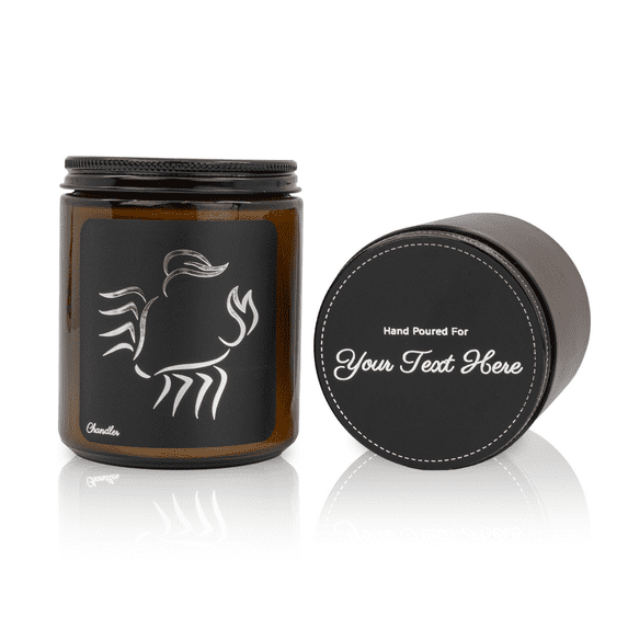 Cancer Zodiac Sign - Scented Soy Candle - Personalized Birthday Gift