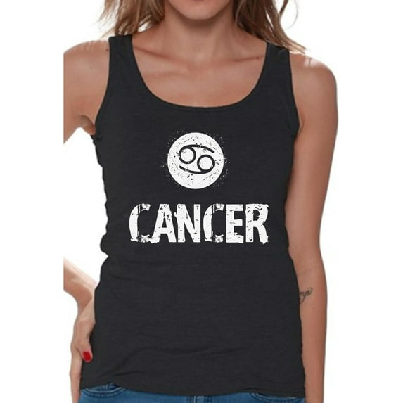 Cancer Zodiac Sign Tank Top for Women - Birthday Astrology Gifts