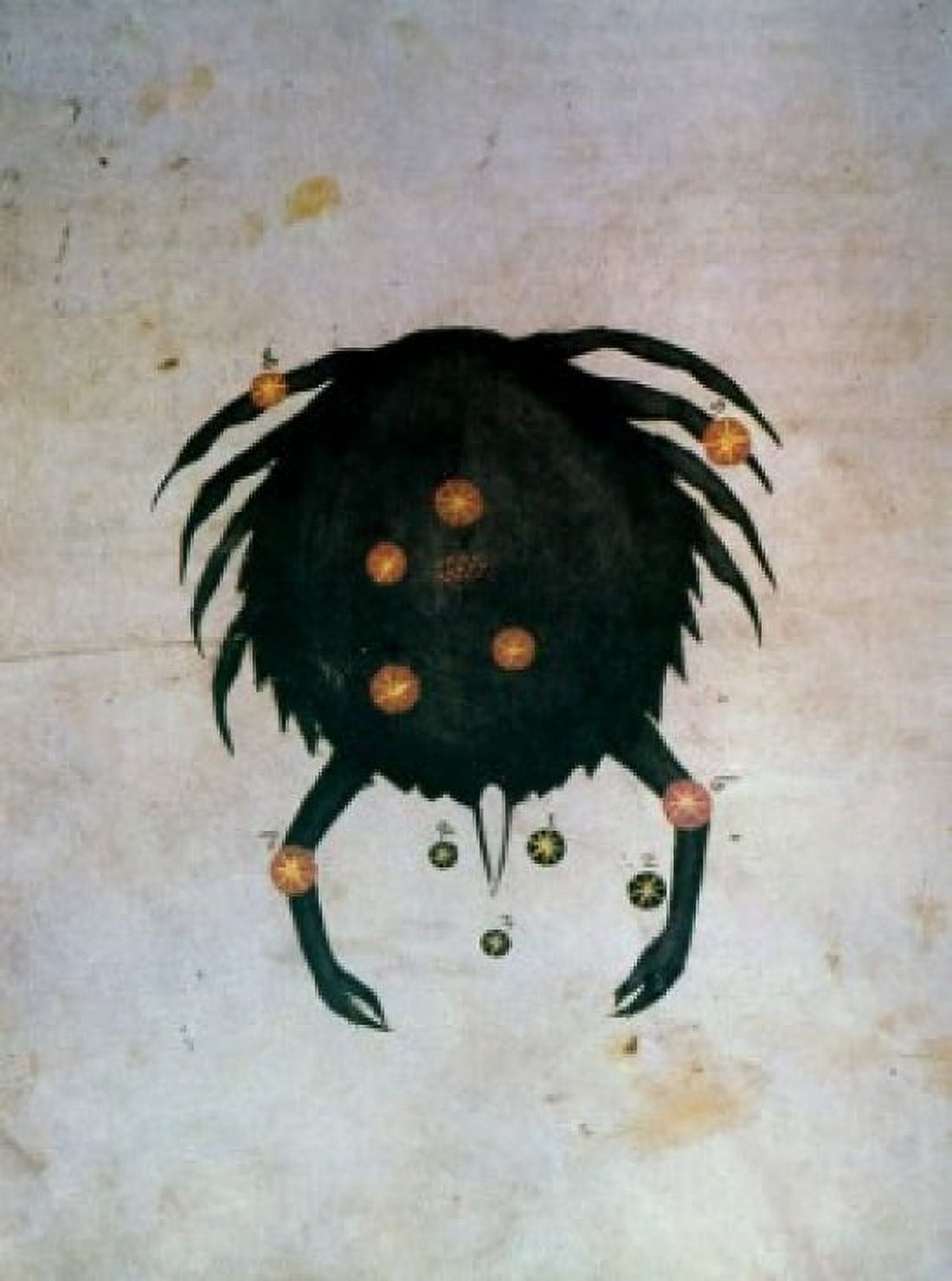 Cancer or Crab Signs of the Zodiac by artist unknown (from Atlas Celeste De Strabov) Canvas Art - (18 x 24)