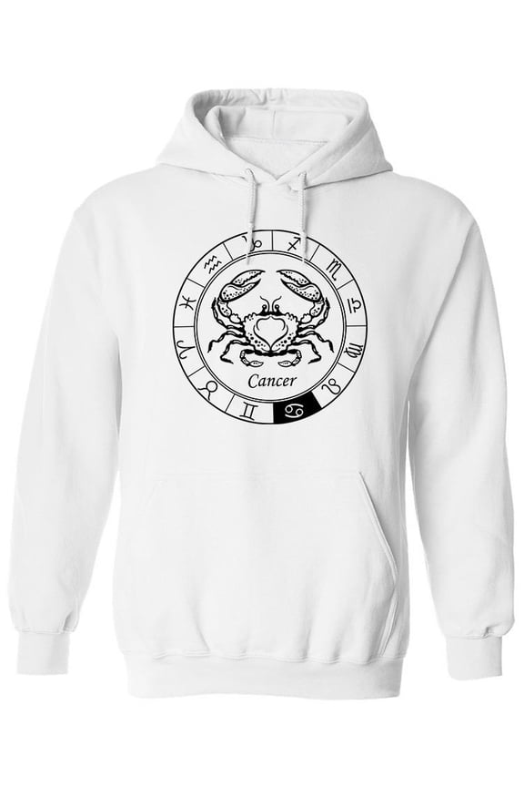 Cancer-zodiac Sign Hoodie Men -Image by Shutterstock, Male Large