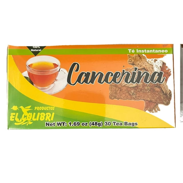 Cancerina Tea (High Caffeine) by 2 Packages with 30 Tea Bags Each (Total of 60 Tea Bags