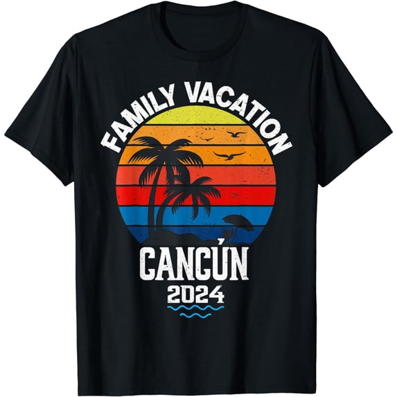Cancun 2024 Family Vacation Trip Matching Group T-Shirt