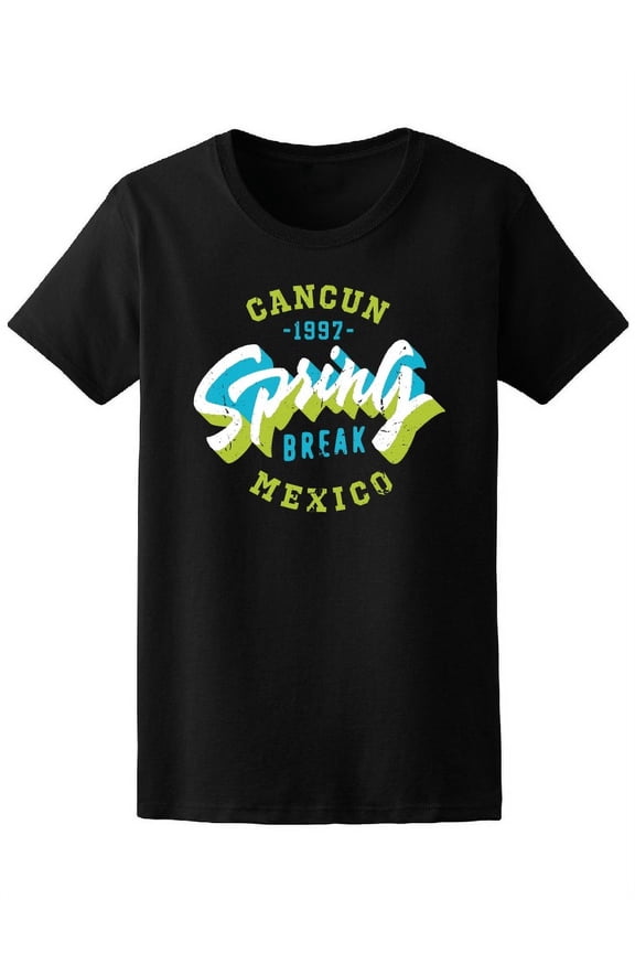 Cancun Beach Mexico Spring Break T-Shirt Women -Image by Shutterstock, Female x-Large