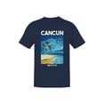 thumbnail image 1 of Cancun Graphic Men's Navy T-Shirt, 1 of 3