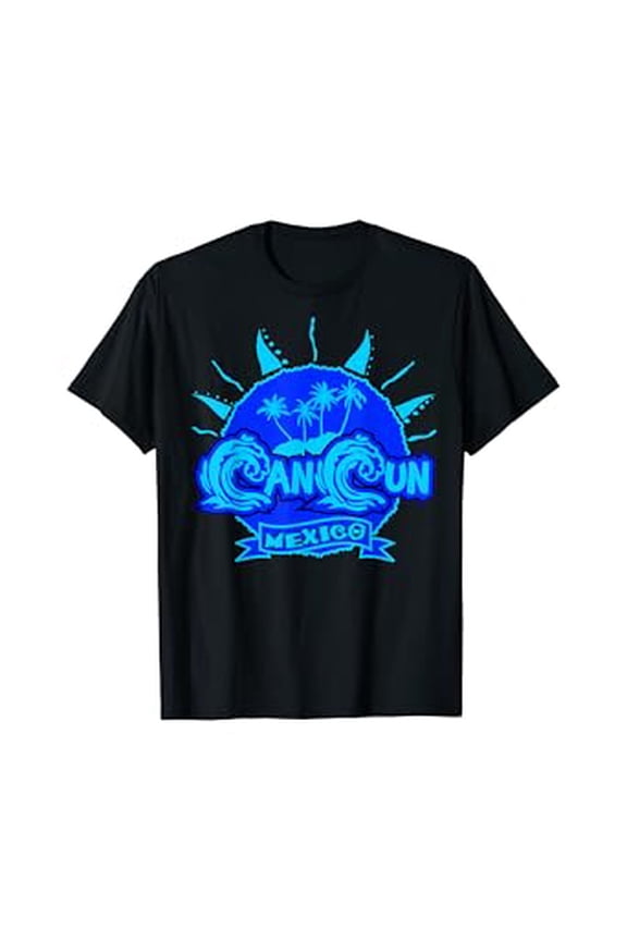 Cancun Mexico Beach Palm Tree T-Shirt Party Destination Gift