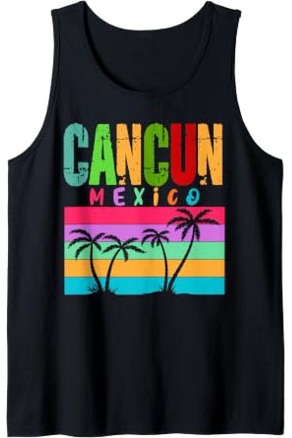 Cancun Mexico Beach Trip Summer Vacation Adventure Tank Top Size S-3XL