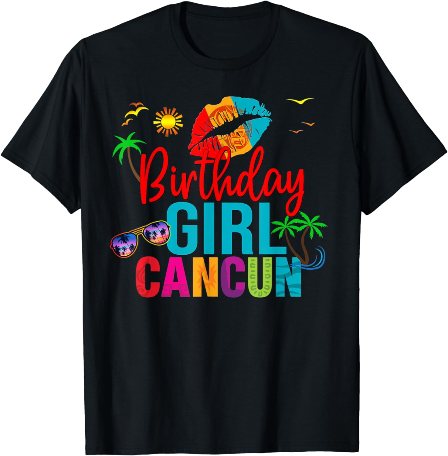 Cancun Mexico Birthday Girl Vacation Group Matching T-Shirt - Walmart.com