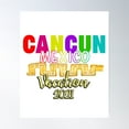 thumbnail image 1 of Cancun Mexico Family Vacation 2021 Poster Wall Art, Modern Wall Decor, 16x24 UNFRAMED, 1 of 3