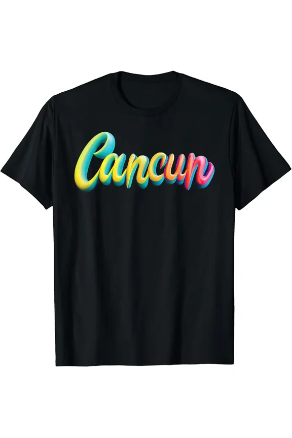 Cancun Mexico Retro Mexican Resort Vacation Summer Trip 2024 T-Shirt