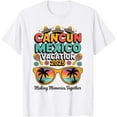 thumbnail image 1 of Cancun Mexico Vacation Beach 2025 Trip Group Squad Colorful T-Shirt Tops Tee, 1 of 4