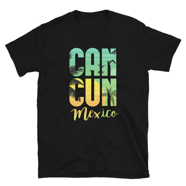 Cancun Mexico Vacations Beach Lovers Palm Trees Hawaii Unisex TShirt