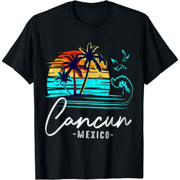 Cancun Souvenir 2024 Mexico Vacation Matching Family Group T-Shirt