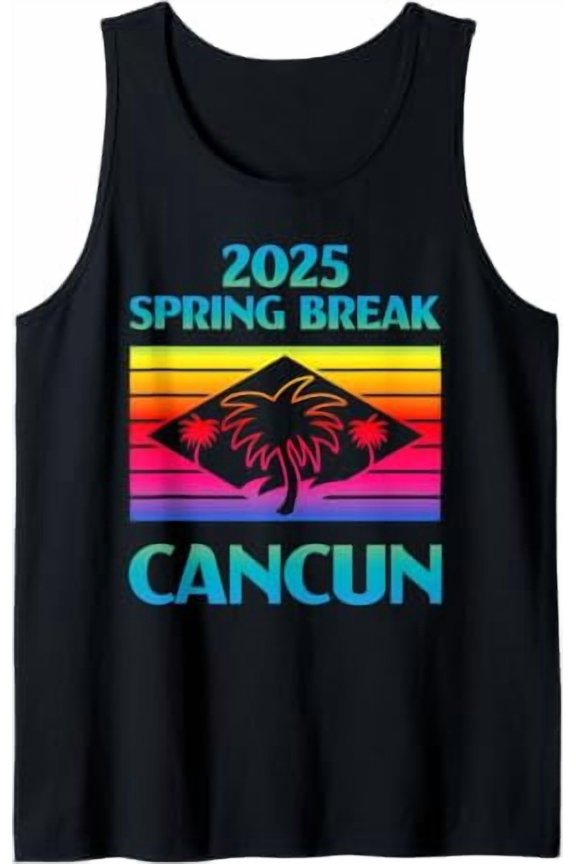 Cancun Spring Break Family Vacation Beach Vintage Tank Top Size S-3XL
