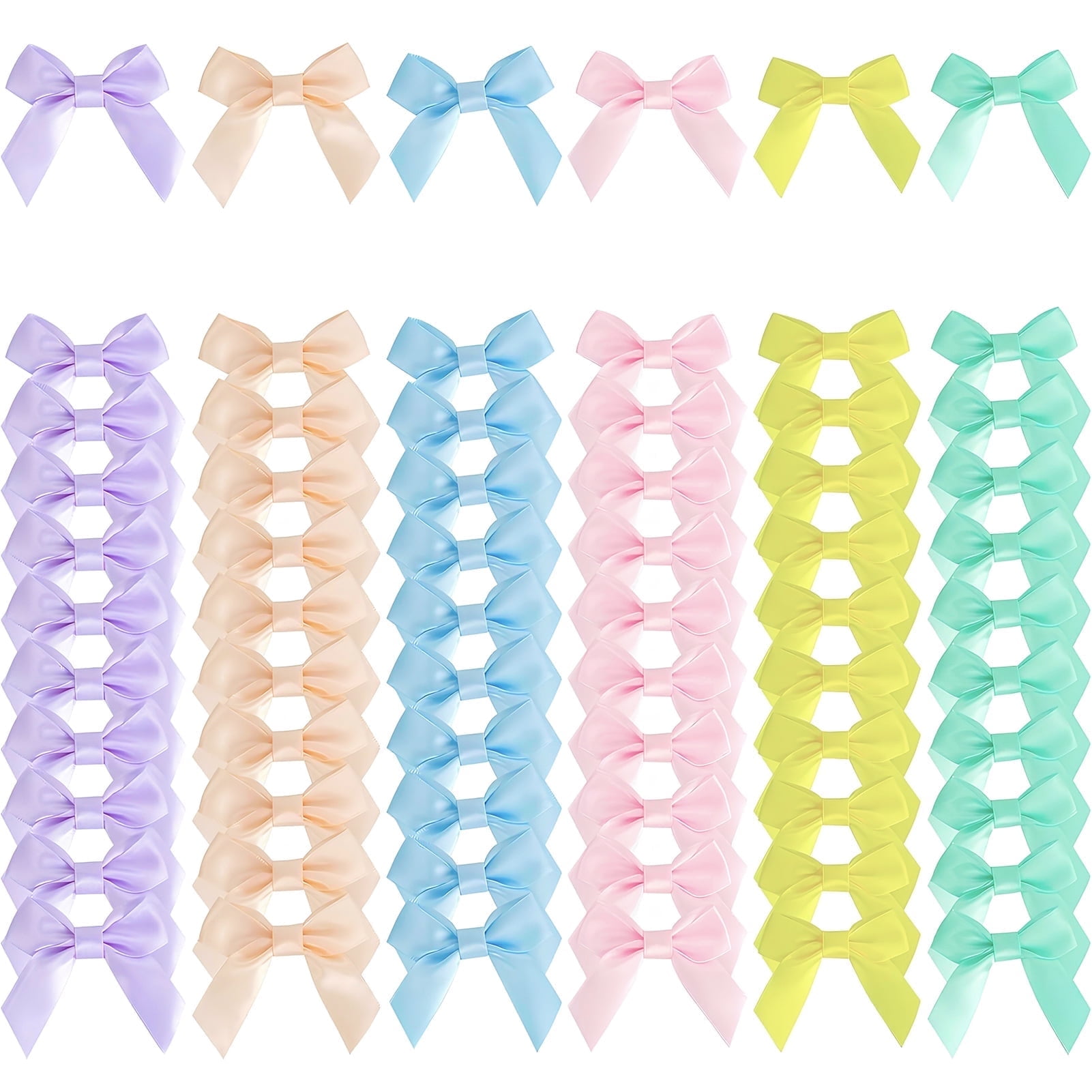 Pink Satin Ribbon Bows 50Pcs Self Adhesive Satin Bows Wrapping Premade Ribbon Bows With Double Sided Tape Making Crafts Birthday Wedding Decorations P 186226870
