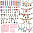 thumbnail image 1 of CandWuom 91 Pcs Charms Bracelets Making Kit Including Snake Chains, DIY Gift for Kids, Jewelry Making Supplies for Arts and Crafts for Teen Girls Ages 6-12, 1 of 8