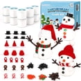 thumbnail image 1 of CandWuom Christmas Craft for Kids, 10Pack Build a Snowman Kit, Air Dry Modeling Clay Snowman Crafts for Kids Xmas Gift, 1 of 8